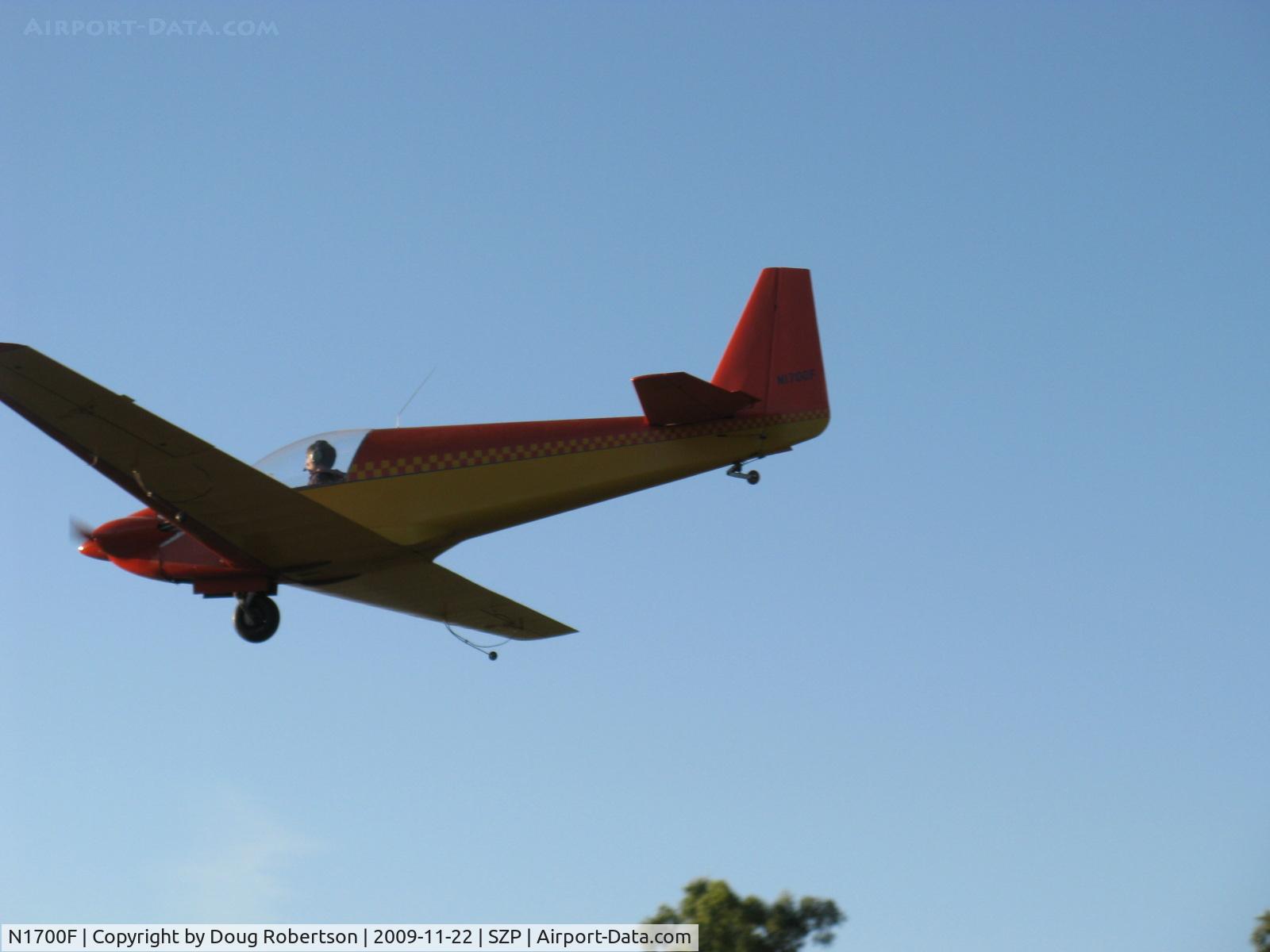 N1700F, 1967 Sportavia-Putzer Fournier RF-4D C/N 4054, 1967 Sportavia-Putzer FOURNIER R.F.4.D motor-glider, Rectimo (VW) 4AR 1200 modified to 1,400 c.c. 40 Hp, Sammy on final following Mom & Pop