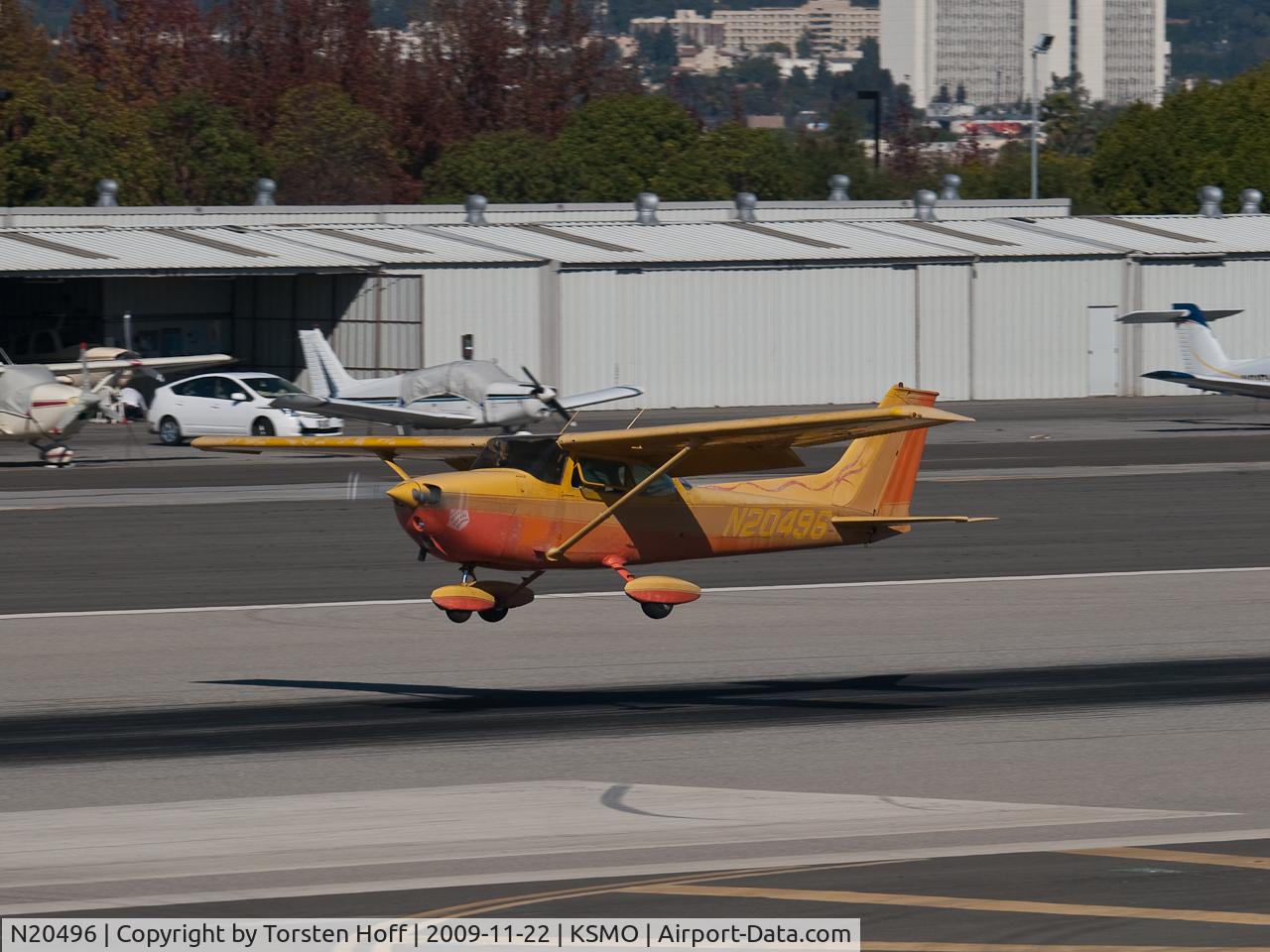 N20496, 1973 Cessna 172M C/N 17261339, N20496 arriving on RWY 21