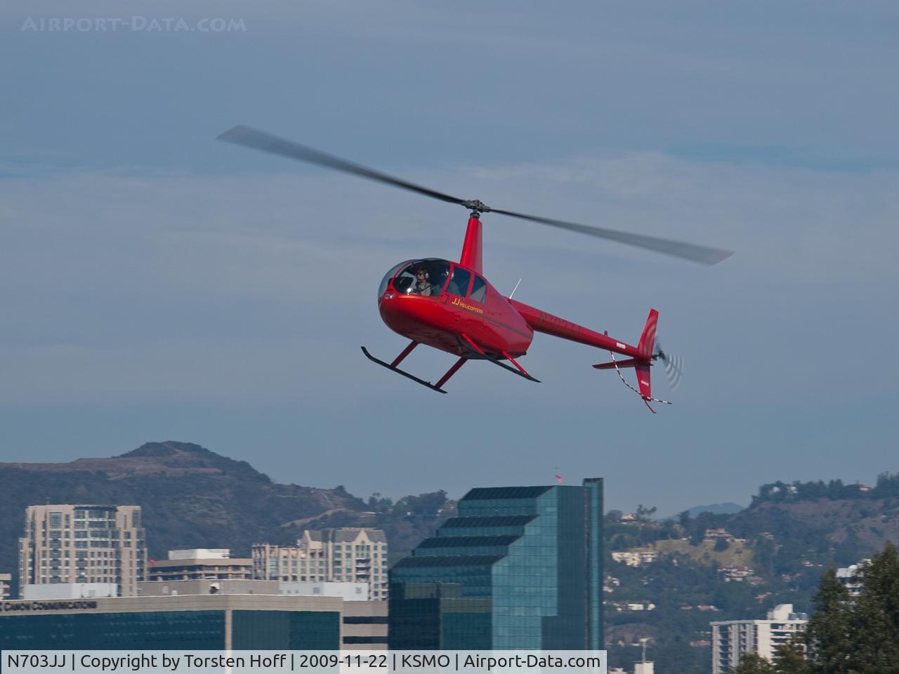 N703JJ, 2006 Robinson R44 C/N 1573, N703JJ arriving on RWY 21