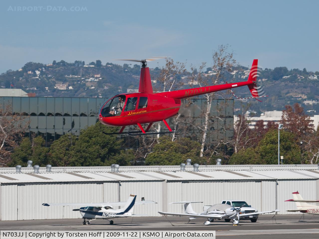 N703JJ, 2006 Robinson R44 C/N 1573, N703JJ arriving on RWY 21