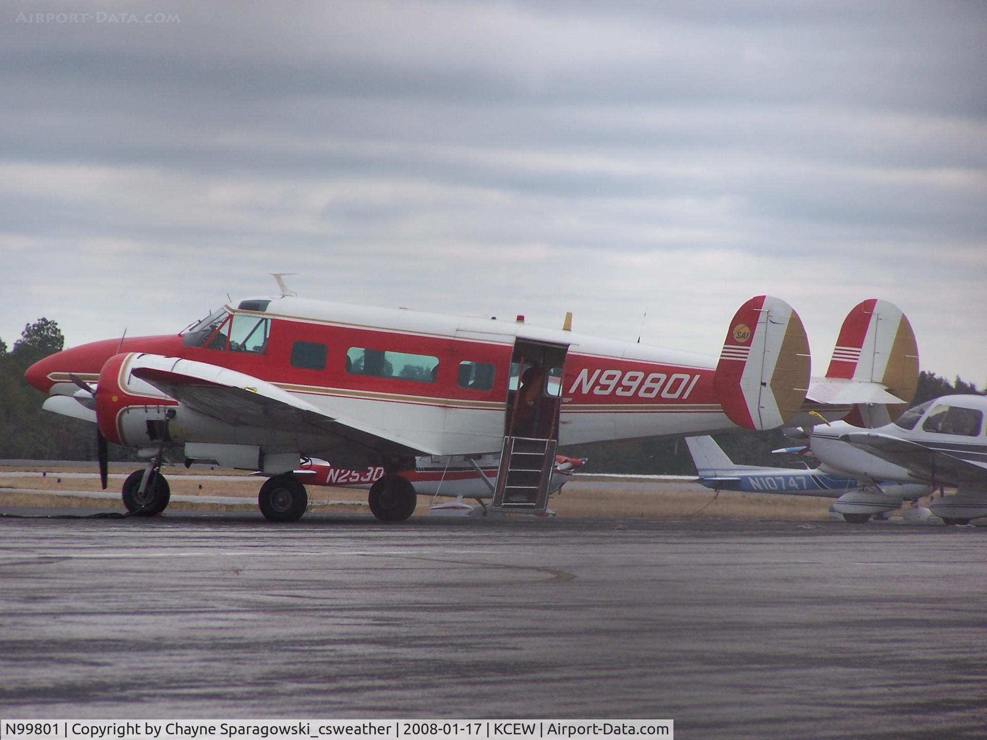N99801, 1969 Beech H-18S C/N BA-760, Parked on the tarmac