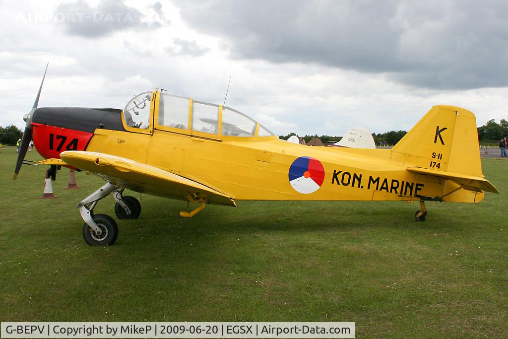 G-BEPV, 1950 Fokker S.11-1 Instructor C/N 6274, Visitor to the 2009 Air Britain fly-in.