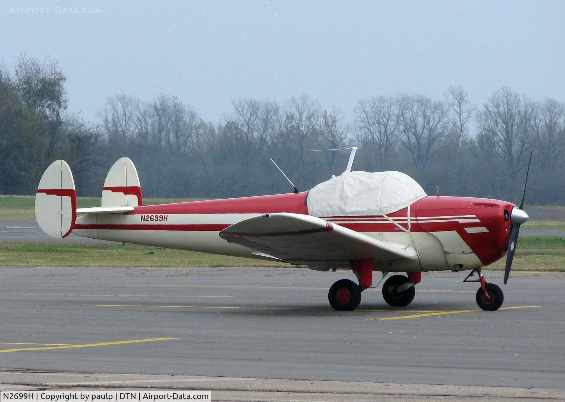 N2699H, 1946 Erco 415D Ercoupe C/N 3324, At Downtown Shreveport.