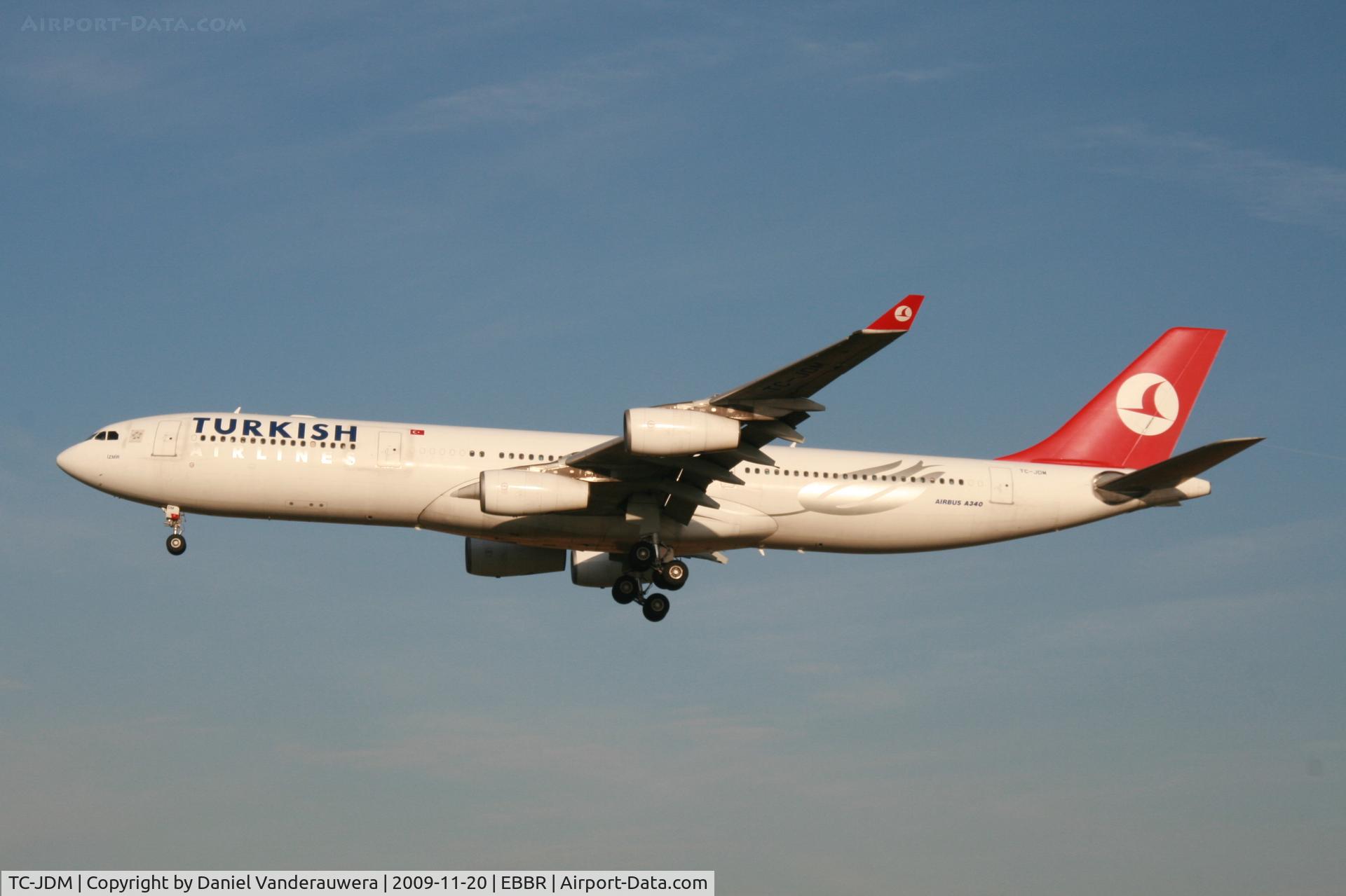 TC-JDM, 1996 Airbus A340-311 C/N 115, Arrival of flight TK1937 to RWY 25L