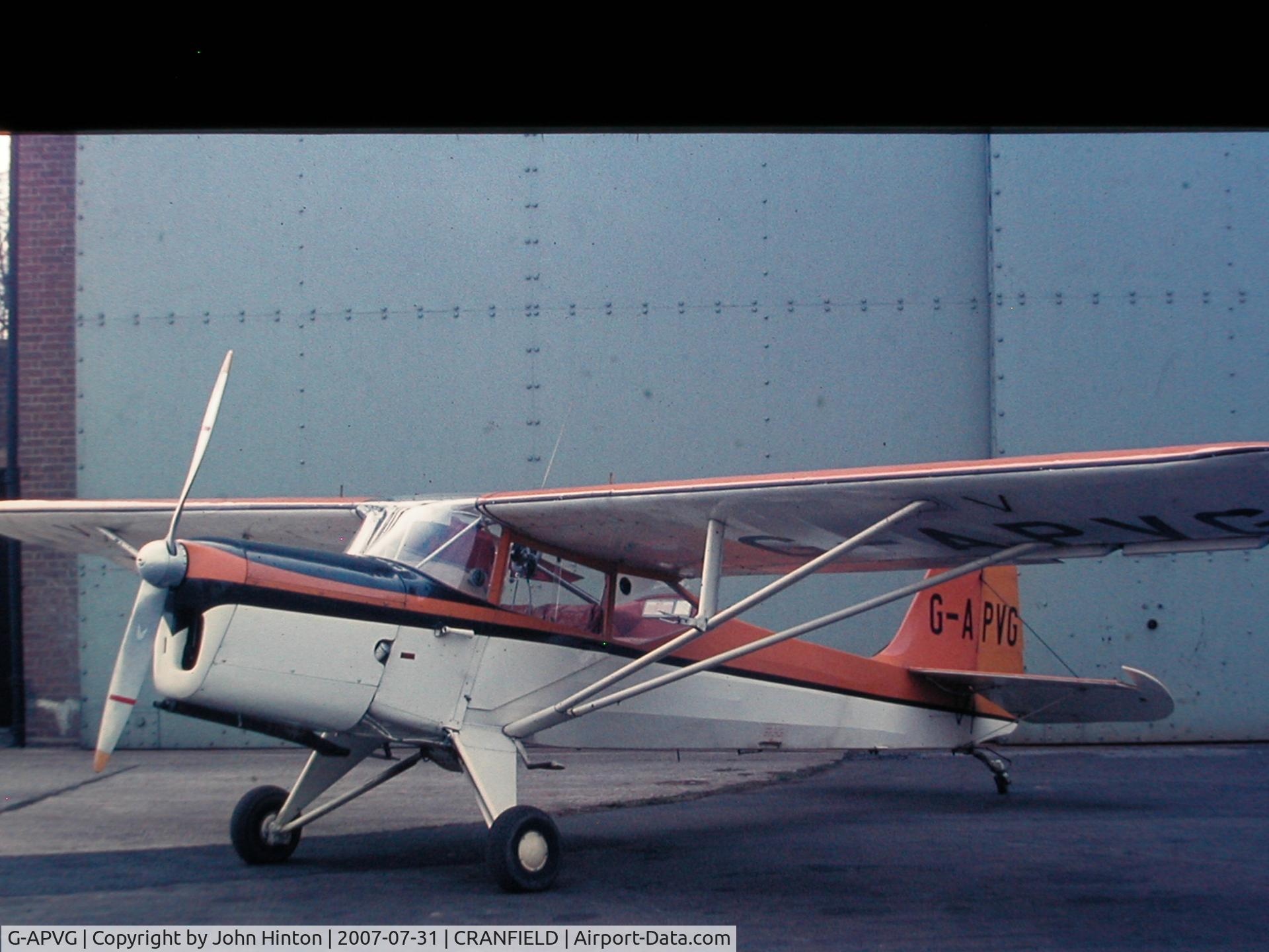 G-APVG, 1959 Auster J-5L Aiglet Trainer C/N 3306, Auster J5L