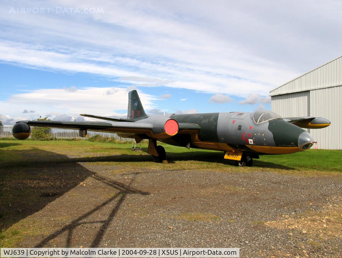 WJ639, English Electric Canberra TT.18 C/N HP-206B, English Electric Canberra TT18 at the North East Aircraft Museum, Usworth, UK in 2004.