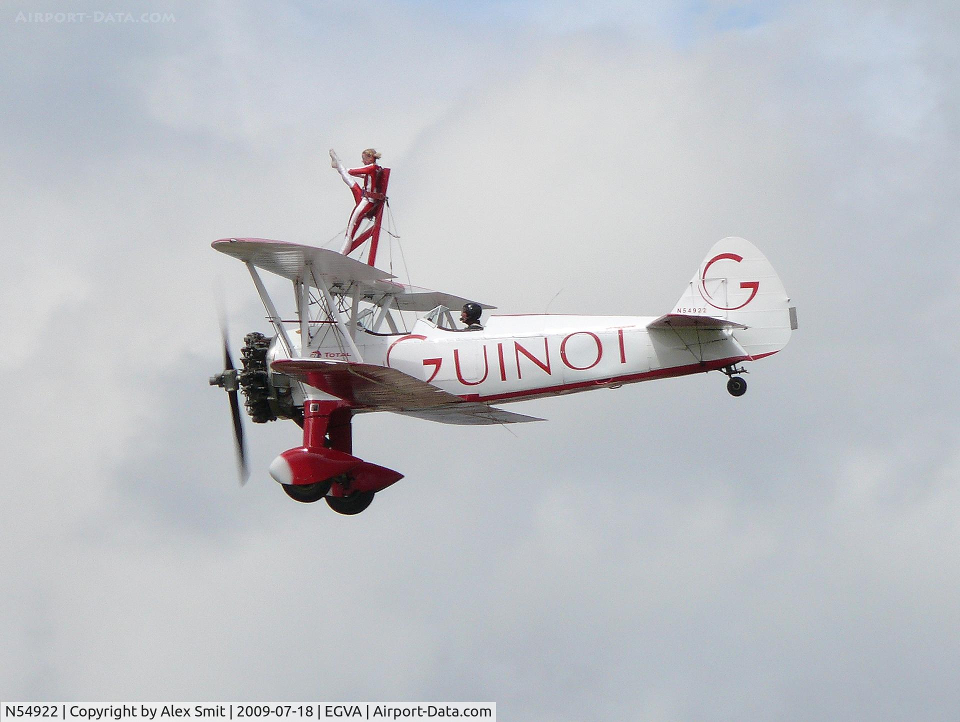 N54922, 1944 Boeing A75N1 (PT-17) C/N 75-3491, Boeing/Stearman PT-17 Kaydet N54922 Team Guinot