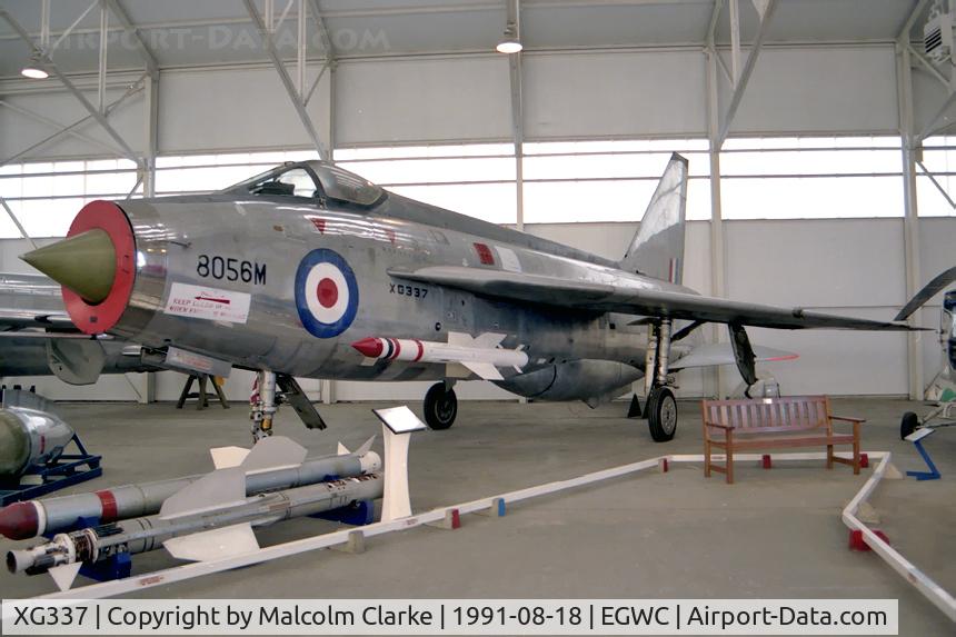 XG337, English Electric Lightning F.1 C/N 95026/1, English Electric Lightnng F1 at the Aerospace Museum, RAF Cosford.