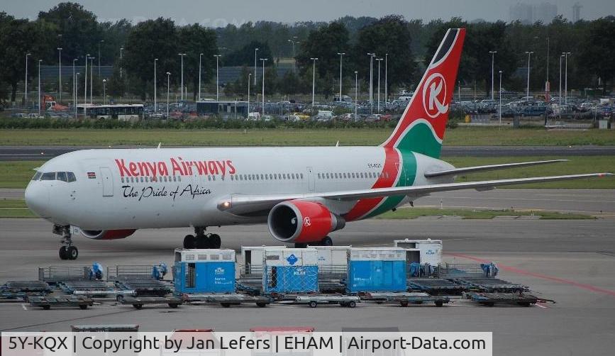 5Y-KQX, 2001 Boeing 767-36N/ER C/N 30854, Kenia Airways
