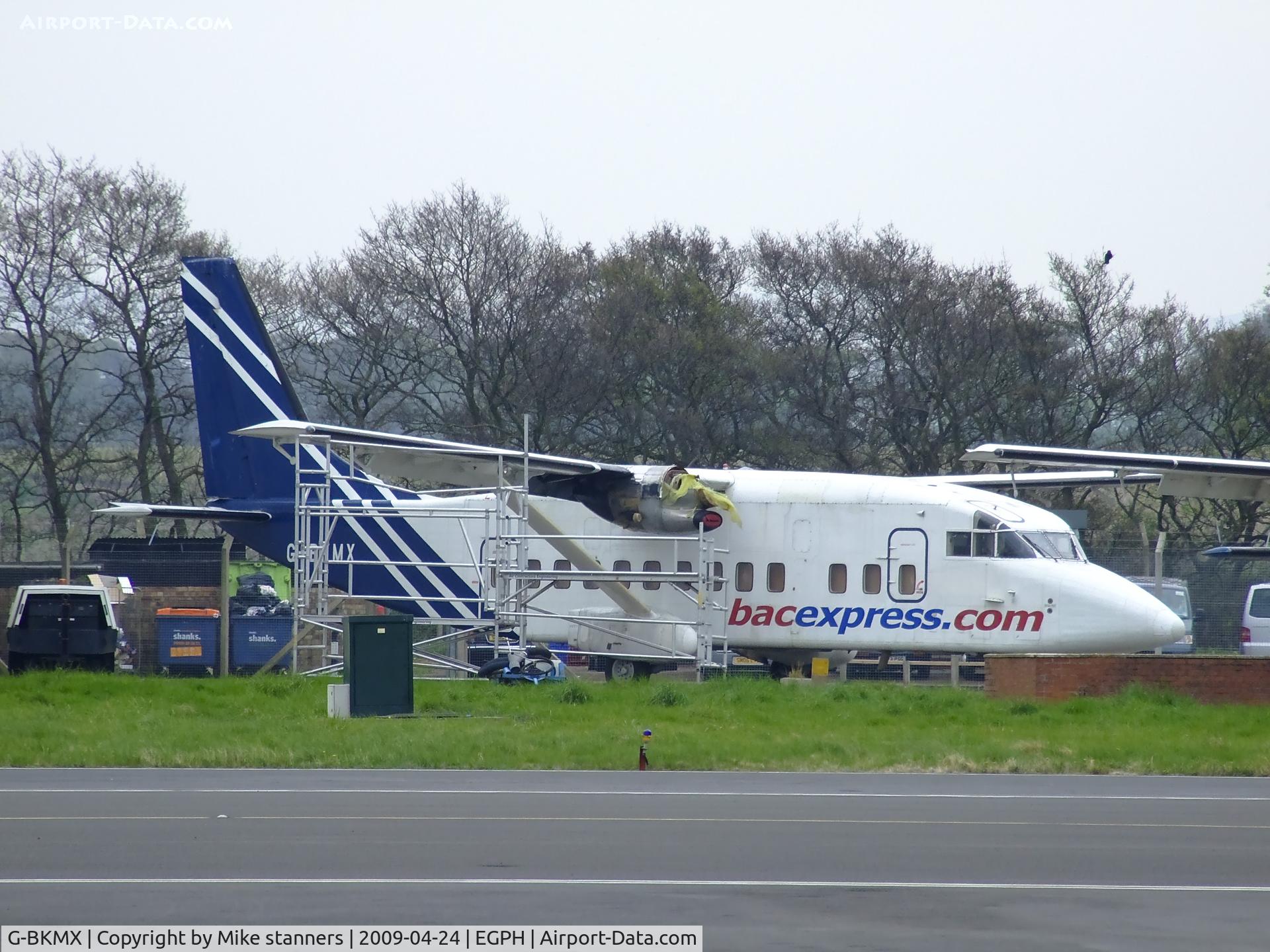G-BKMX, 1983 Short 360-100 C/N SH.3608, BAC Express Short 360-100,at EDI's GAT,in for maintanance