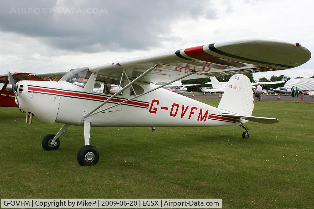 G-OVFM, 1948 Cessna 120 C/N 14720, Visitor to the 2009 Air Britain fly-in.