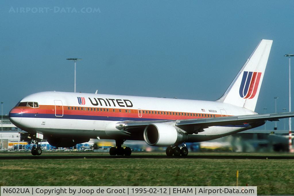 N602UA, 1982 Boeing 767-222 C/N 21863, take off for an other transatlantic flight