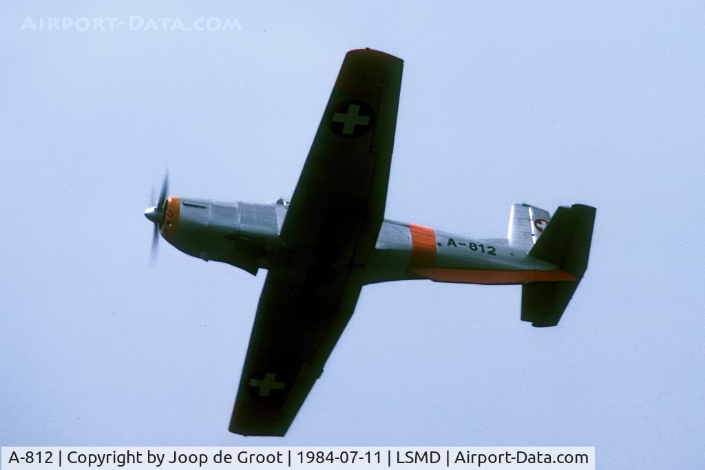 A-812, Pilatus P3-03 C/N 329, One of the first Swiss military aircraft that I ever photographed. I never saw this aircraft again.