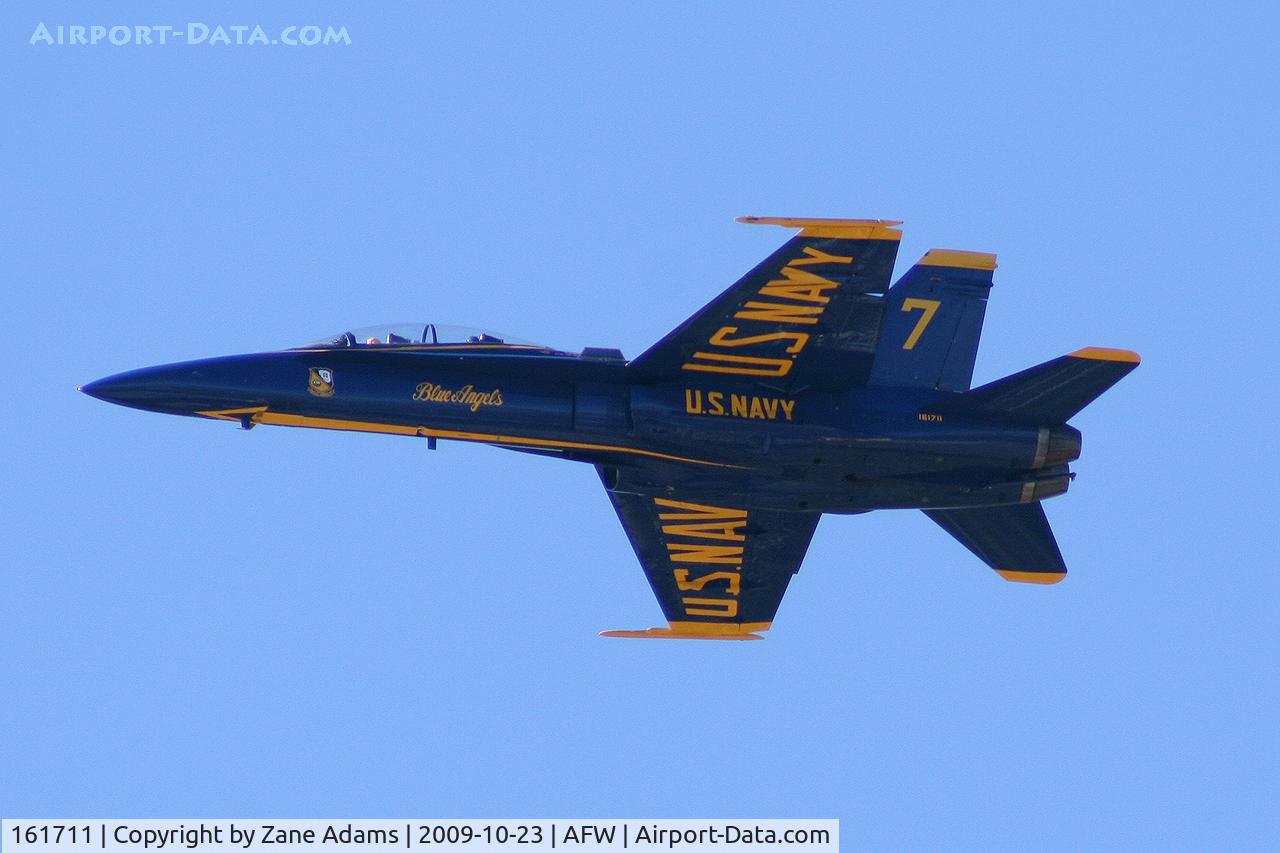 161711, McDonnell Douglas F/A-18B Hornet C/N 0058/B016, US Navy Blue Angels - Alliance Airshow 2009