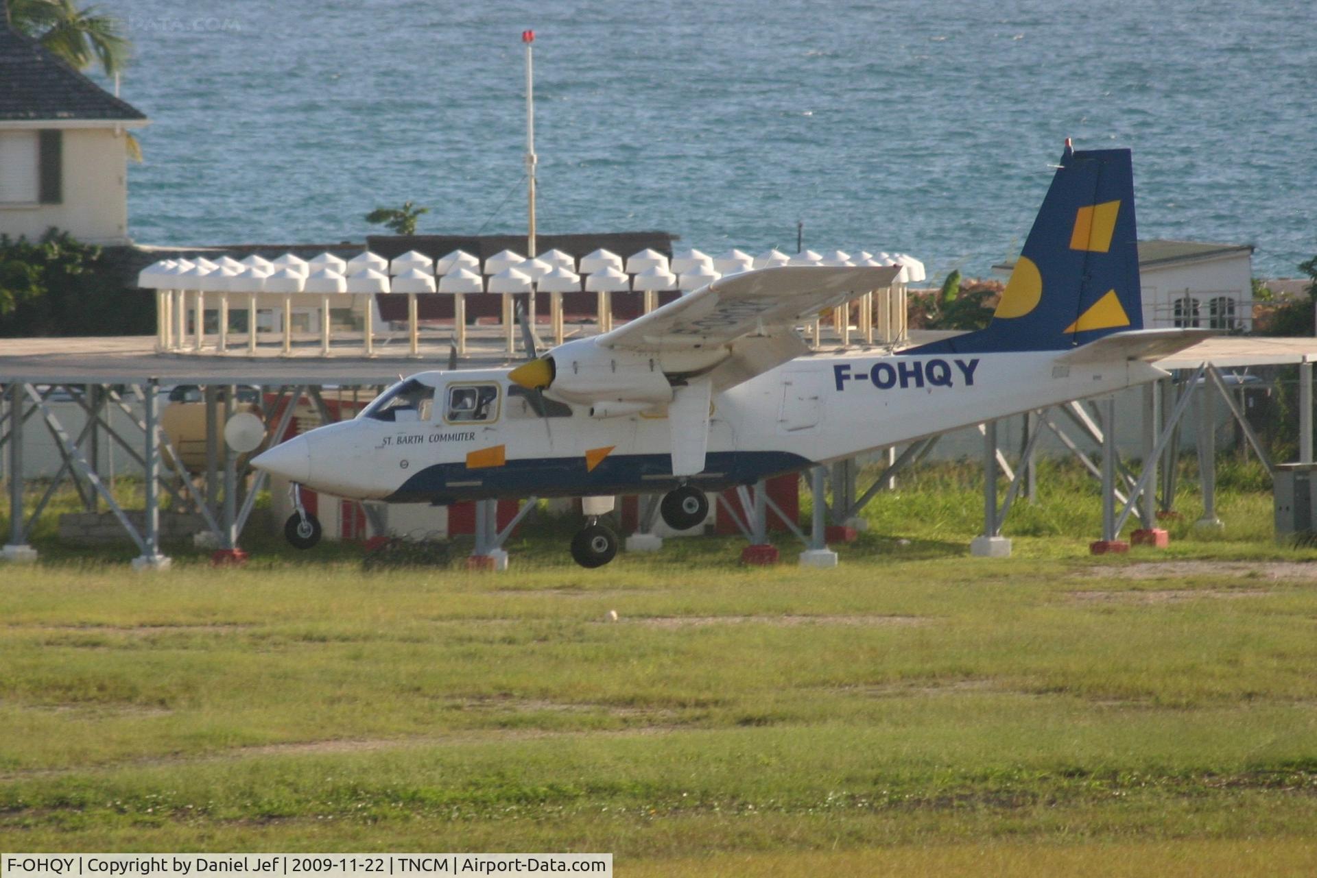 F-OHQY, 1991 Pilatus Britten-Norman BN-2A-20 Islander C/N 2251, Blackfin doing a shore run at it