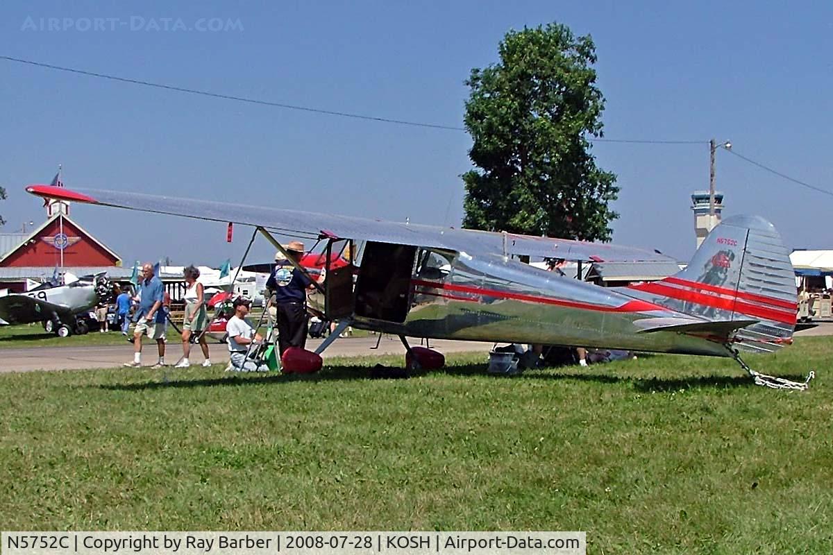 N5752C, 1950 Cessna 170A C/N 19706, Seen at Oskosh 2008