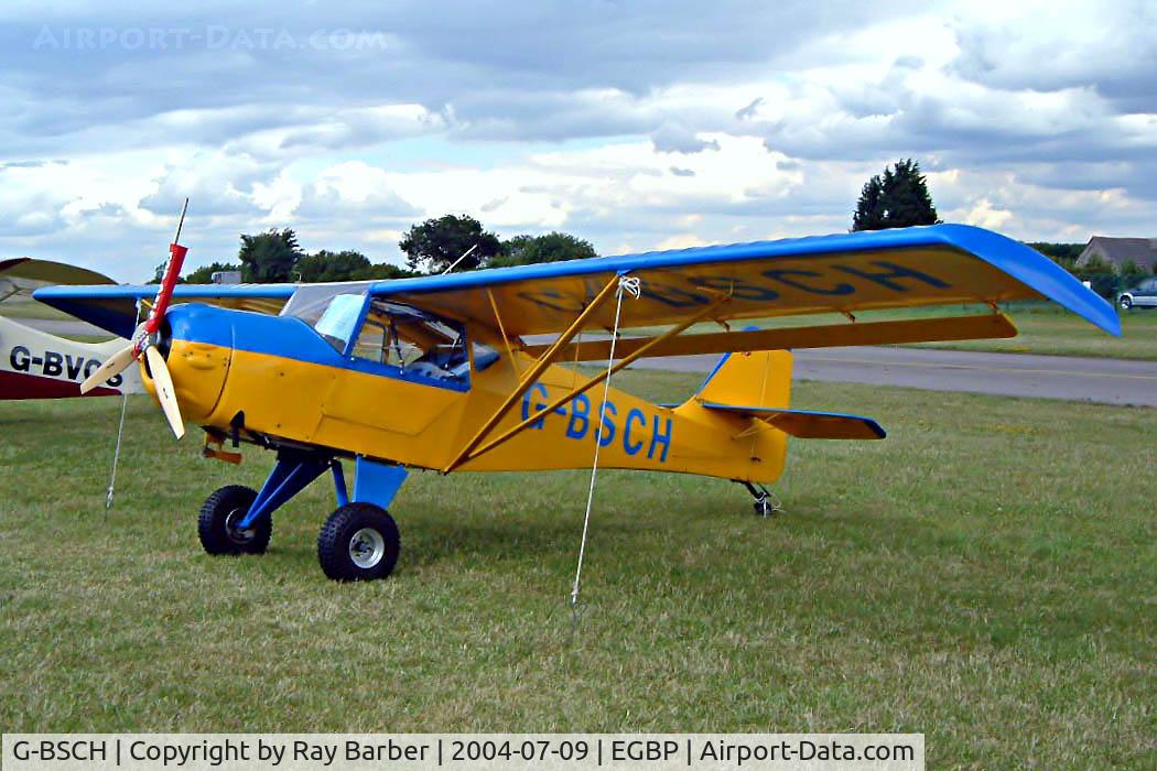 G-BSCH, 1990 Denney Kitfox C/N PFA 172-11621, Denney Kitfox [PFA 172-11821] Kemble~G 09/07/2004. Seen at the PFA Fly in 2004 Kemble UK.