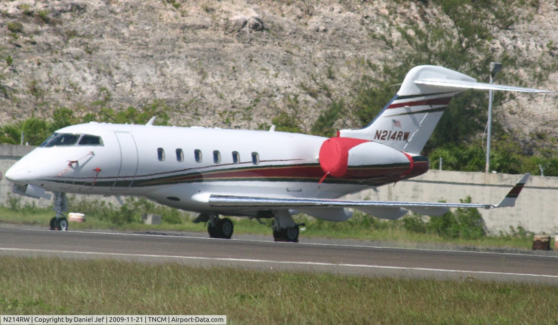 N214RW, 2006 Bombardier Challenger 300 (BD-100-1A10) C/N 20119, N214rw Park at the cargo ramp