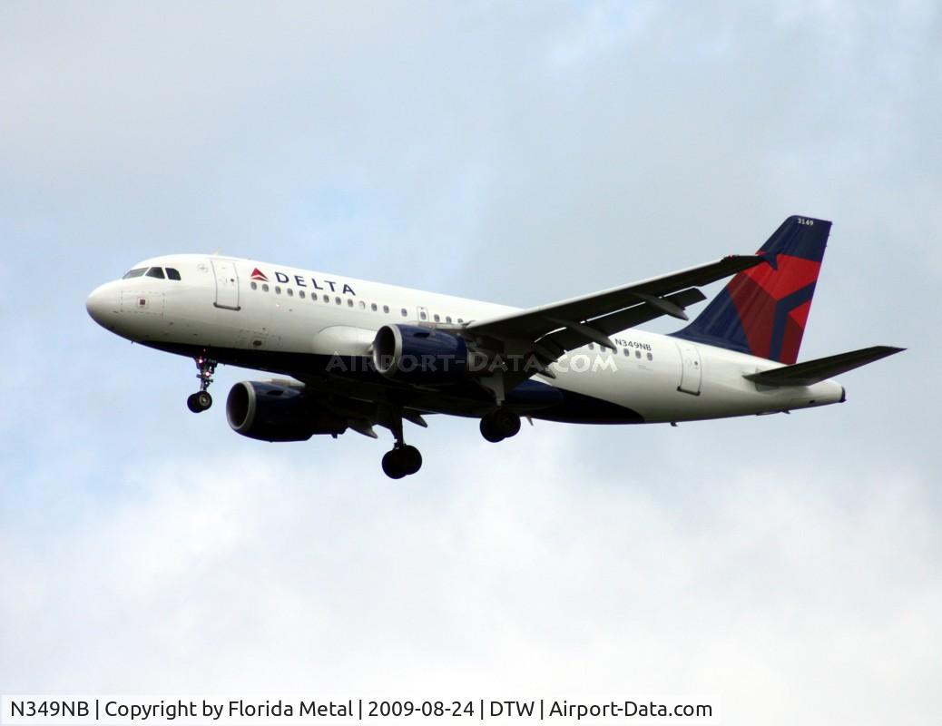 N349NB, 2002 Airbus A319-114 C/N 1815, Delta A319