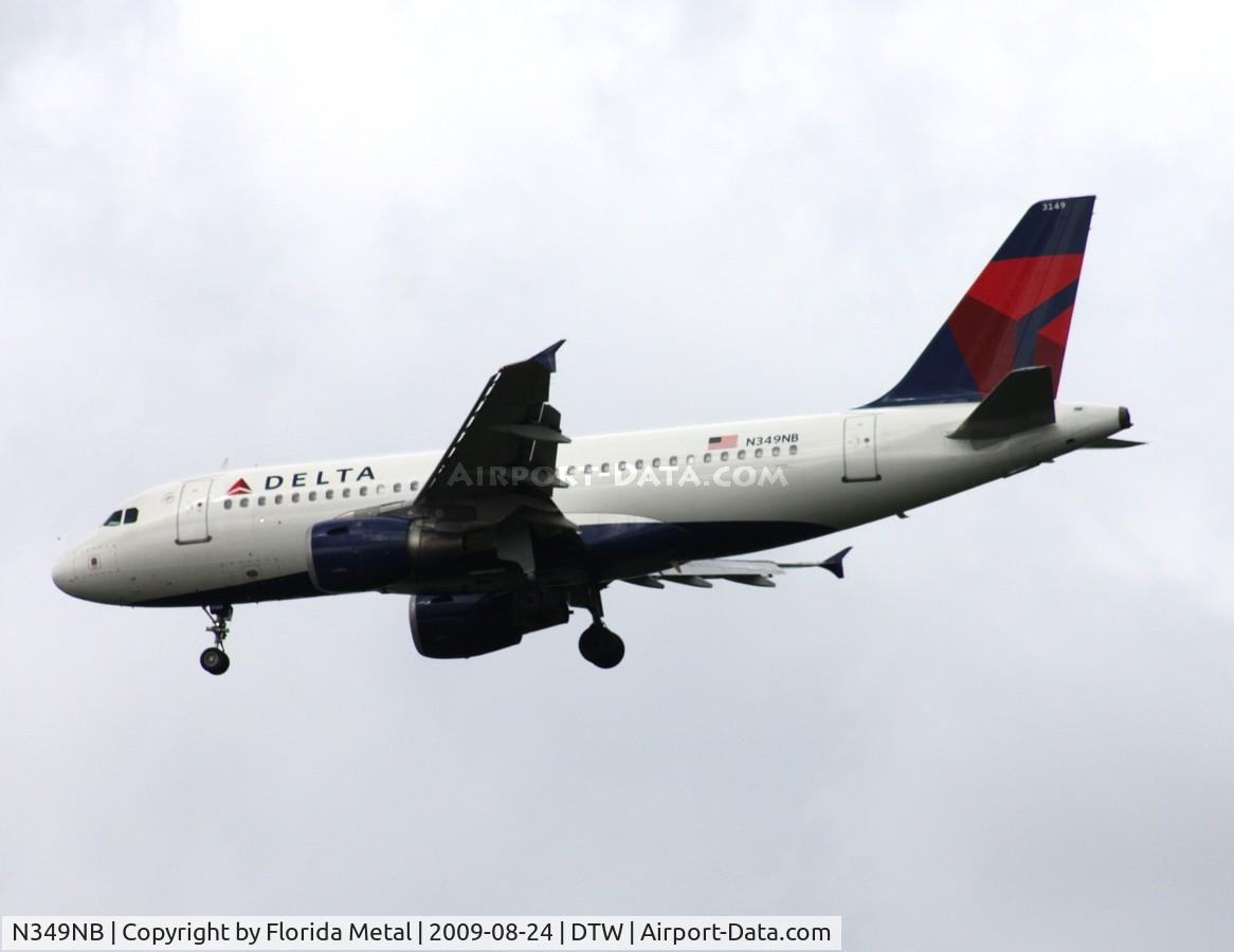 N349NB, 2002 Airbus A319-114 C/N 1815, Delta A319