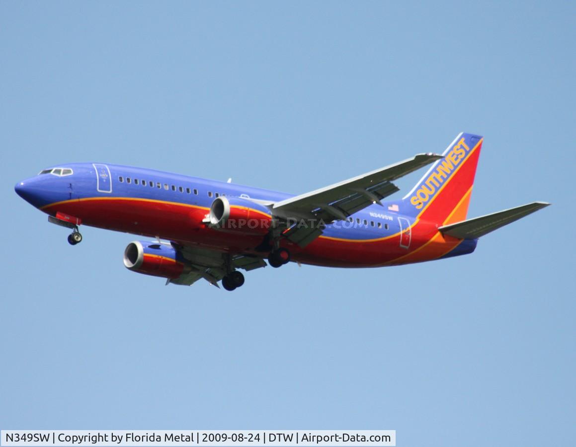 N349SW, 1989 Boeing 737-3H4 C/N 24408, Southwest 737-300
