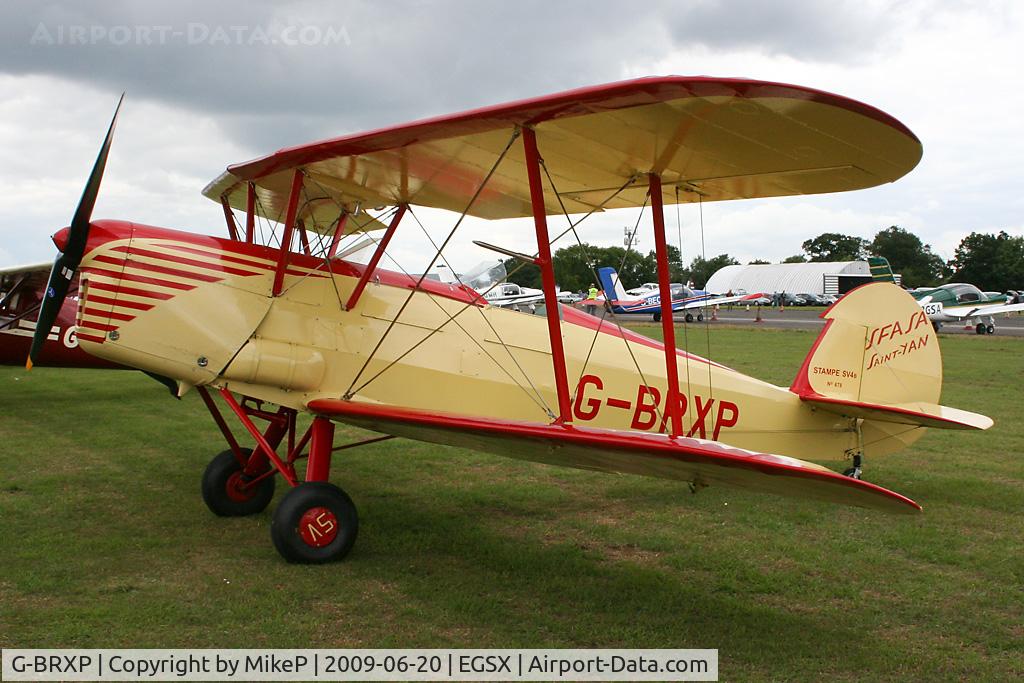 G-BRXP, 1948 Stampe-Vertongen SV-4C C/N 678, Visitor to the 2009 Air Britain fly-in.