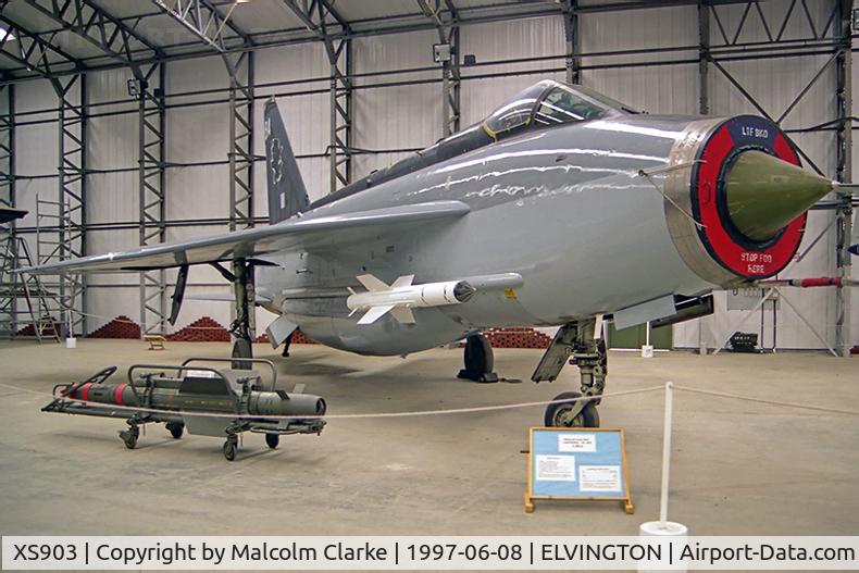 XS903, English Electric Lightning F.6 C/N 95249, English Electric Lightning F6 at the Yorkshire Air Museum, Elvington, UK.