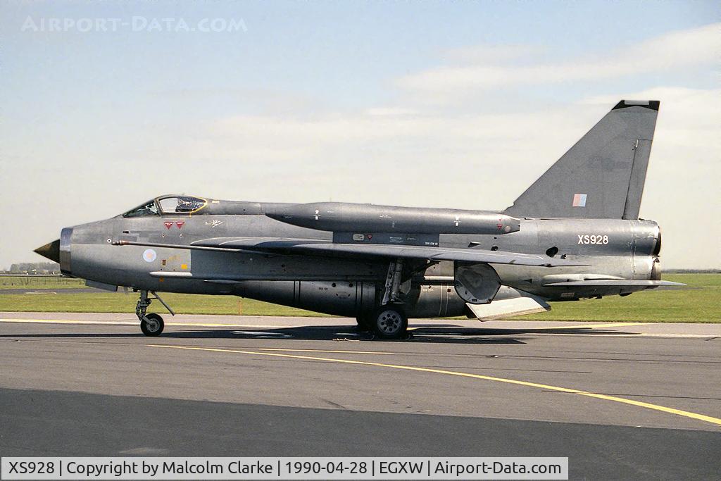 XS928, English Electric Lightning F.6 C/N 95261, English Electric Lightning F6 at RAF Waddington's Photocall 1990