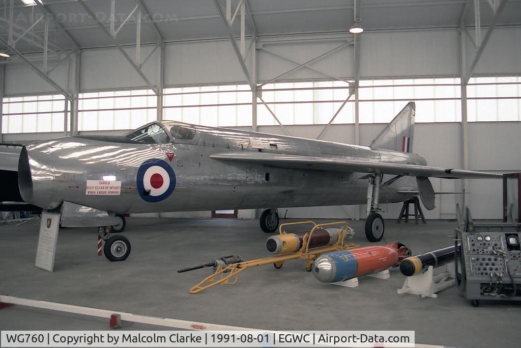WG760, 1954 English Electric P.1A C/N 95001, English Electric Lightning P1A at the Aerospace Museum, RAF Cosford.
