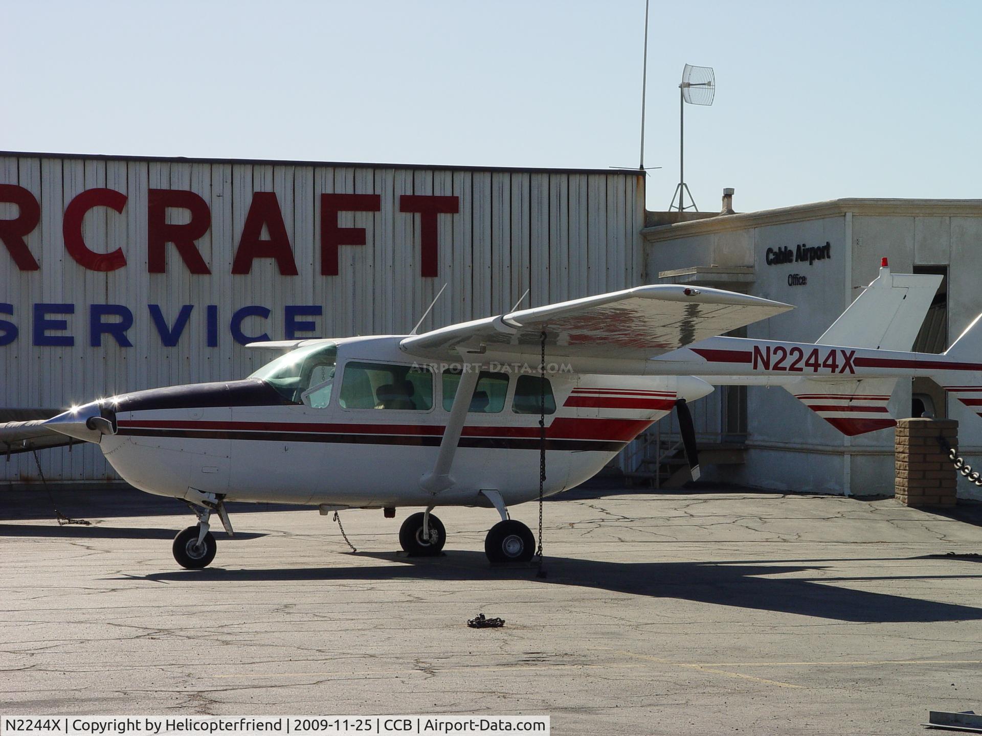 N2244X, 1965 Cessna 337 Super Skymaster C/N 337-0144, Parked by Cable Admin Office