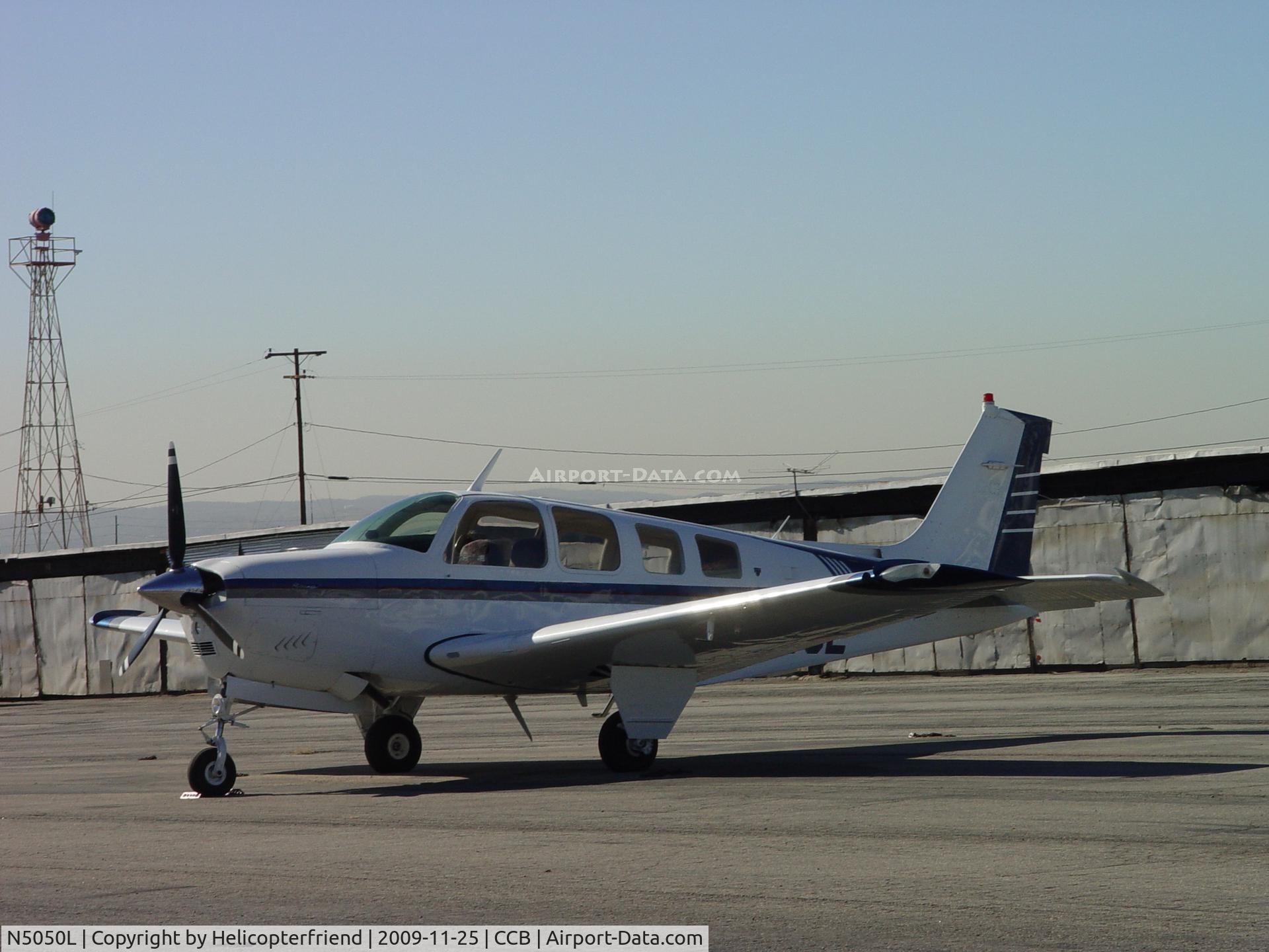 N5050L, 1977 Beech A36 Bonanza 36 C/N E-986, Parked at Cable