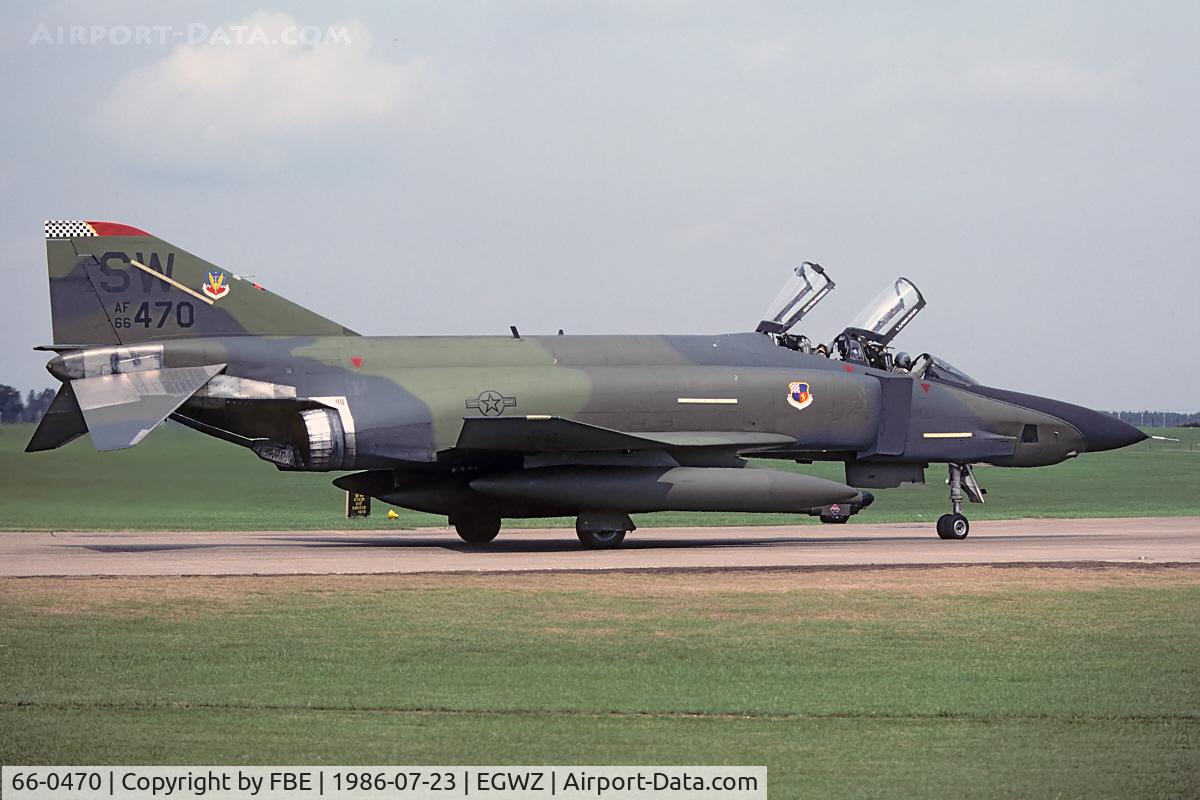 66-0470, 1966 McDonnell RF-4C Phantom II C/N 2641, 363rd TRW RF-4C from Shaw AFB/SC during Salty Bee deployment 16th TRS