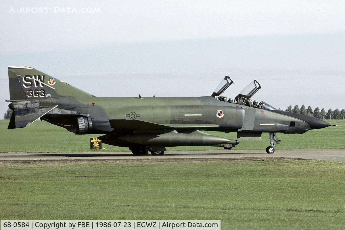 68-0584, 1968 McDonnell Douglas RF-4C Phantom II C/N 3553, 363 TRW Boss Bird RF-4C from Shaw AFB/SC during Salty Bee deployment