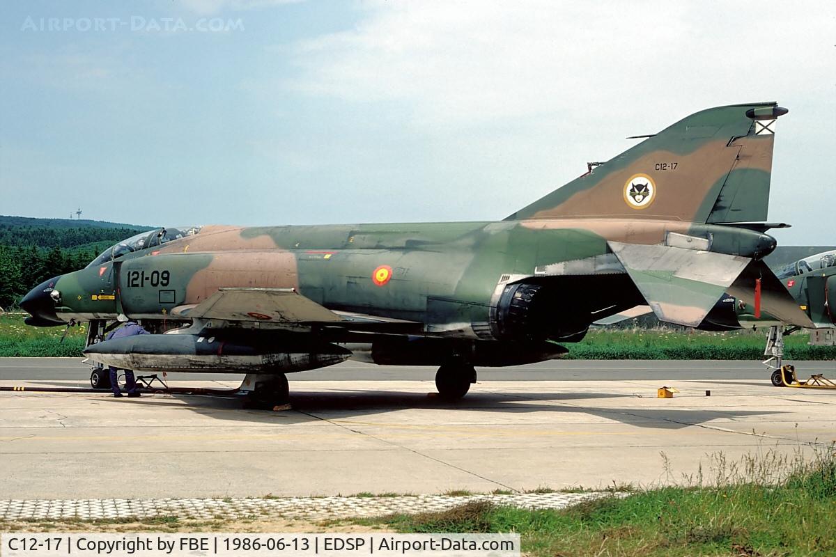 C12-17, 1964 McDonnell F-4C-24-MC Phantom II C/N 1214, Spanish F-4C during a squadron exchange at EDSP