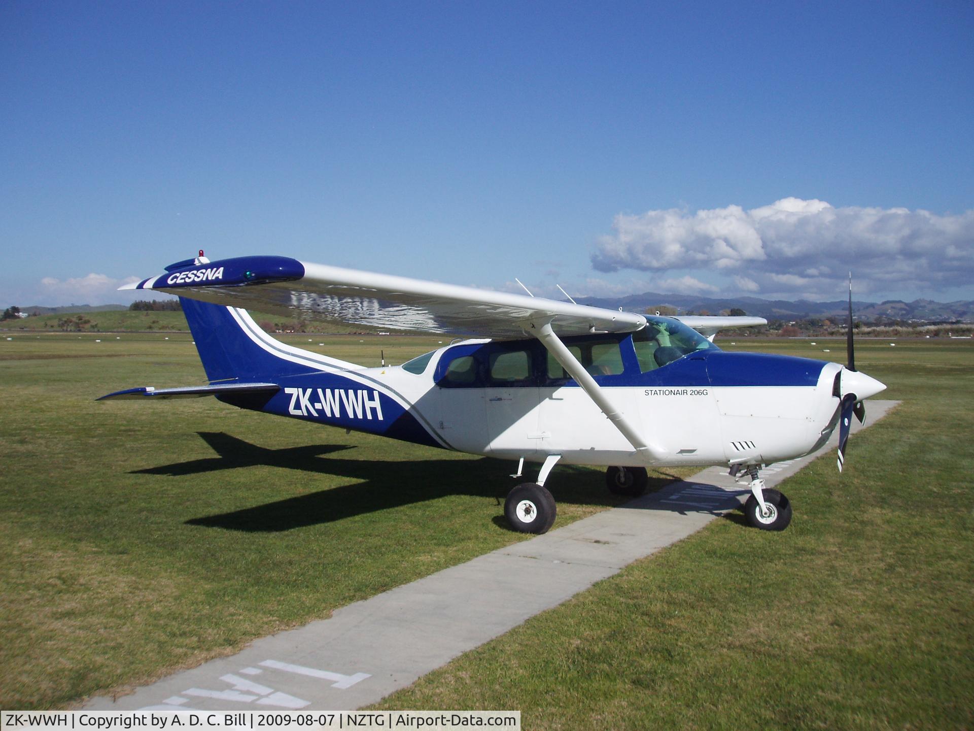 ZK-WWH, Cessna U206G Stationair C/N U20603550, WWH at Tauranga Airport