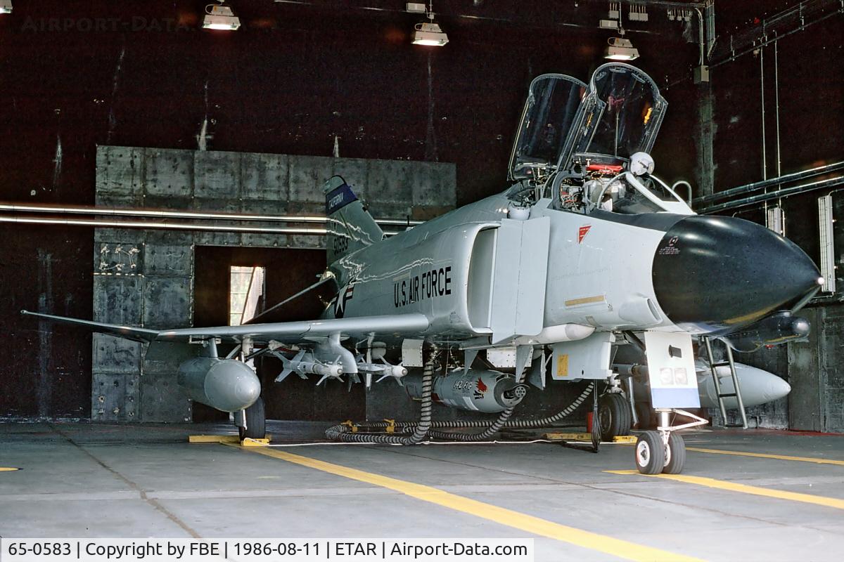 65-0583, 1965 McDonnell F-4D Phantom II C/N 1477, Zulu alert F-4D California ANG