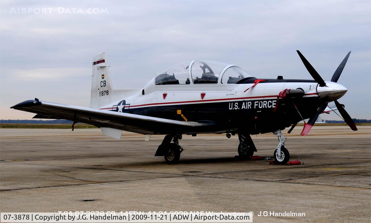 07-3878, 2007 Raytheon T-6A Texan II C/N PT-433, cloudy day at NAF  Washington