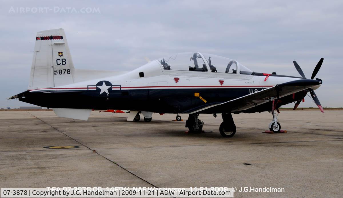 07-3878, 2007 Raytheon T-6A Texan II C/N PT-433, cloudy day at NAF  Washington