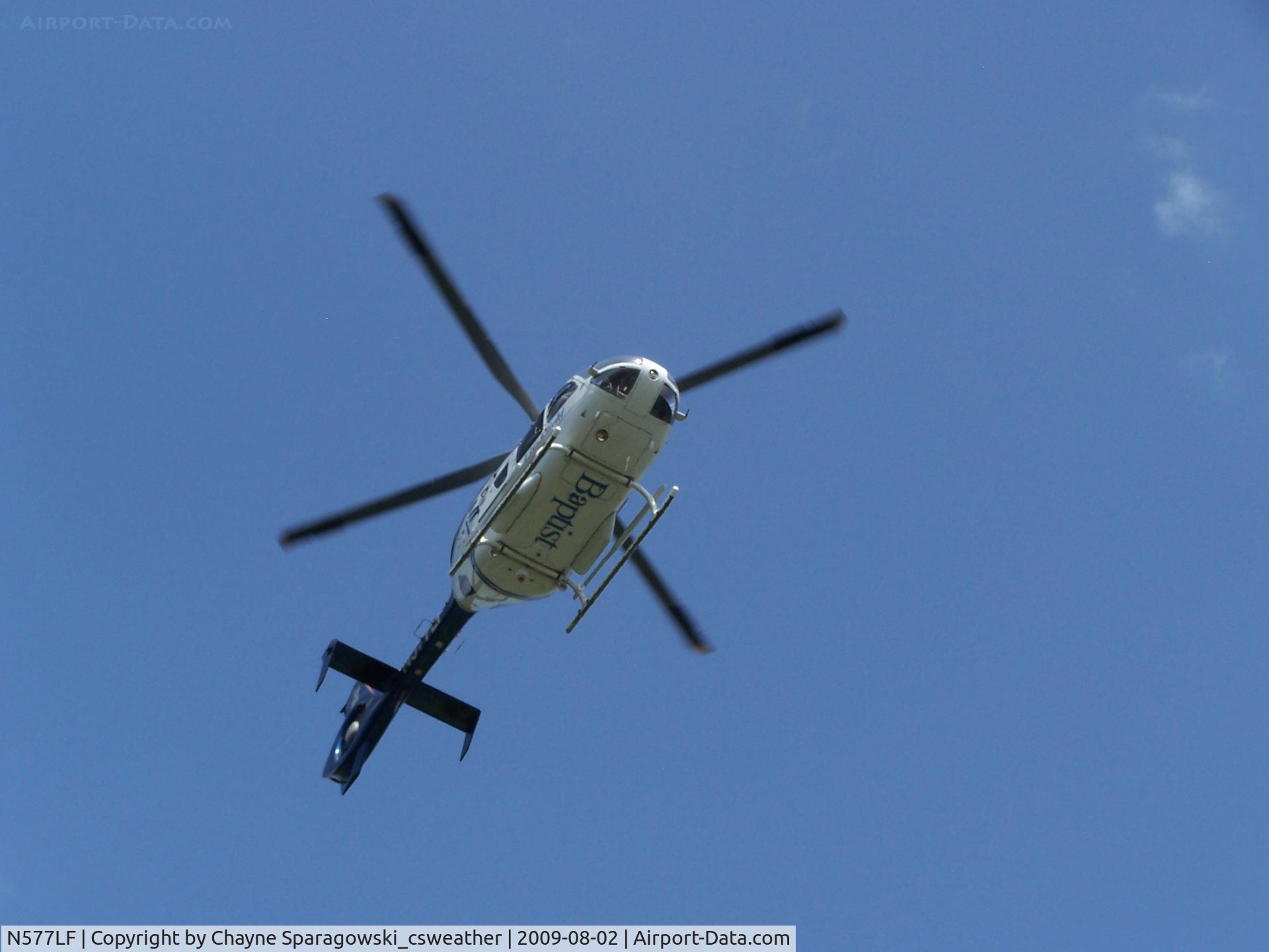 N577LF, Eurocopter EC-135P-1 C/N 0140, AirHeart1 out of Pensacola on final, landing on Interstate 10 for an accident.