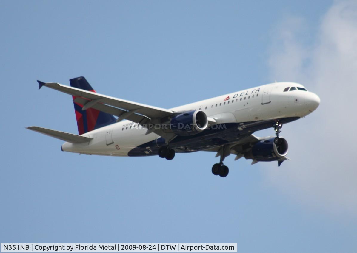 N351NB, 2002 Airbus A319-114 C/N 1820, Delta A319
