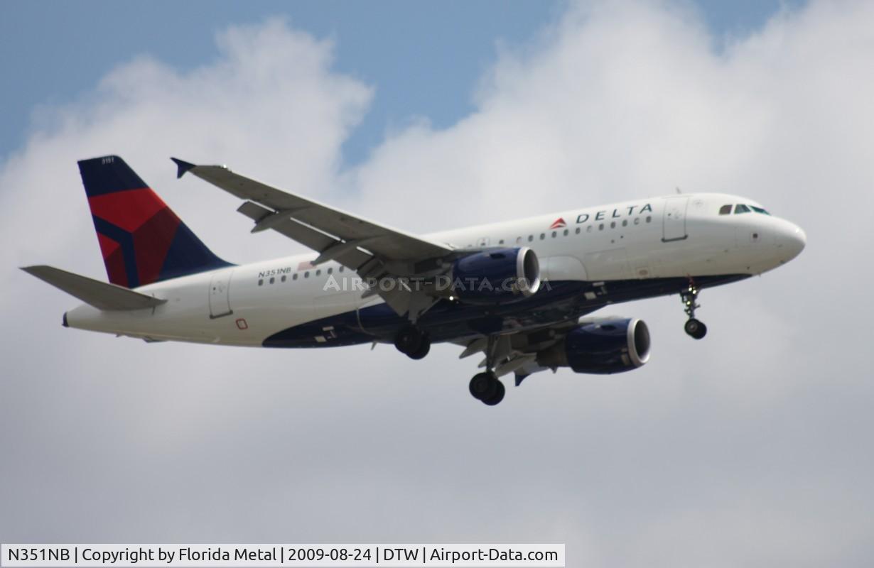 N351NB, 2002 Airbus A319-114 C/N 1820, Delta A319