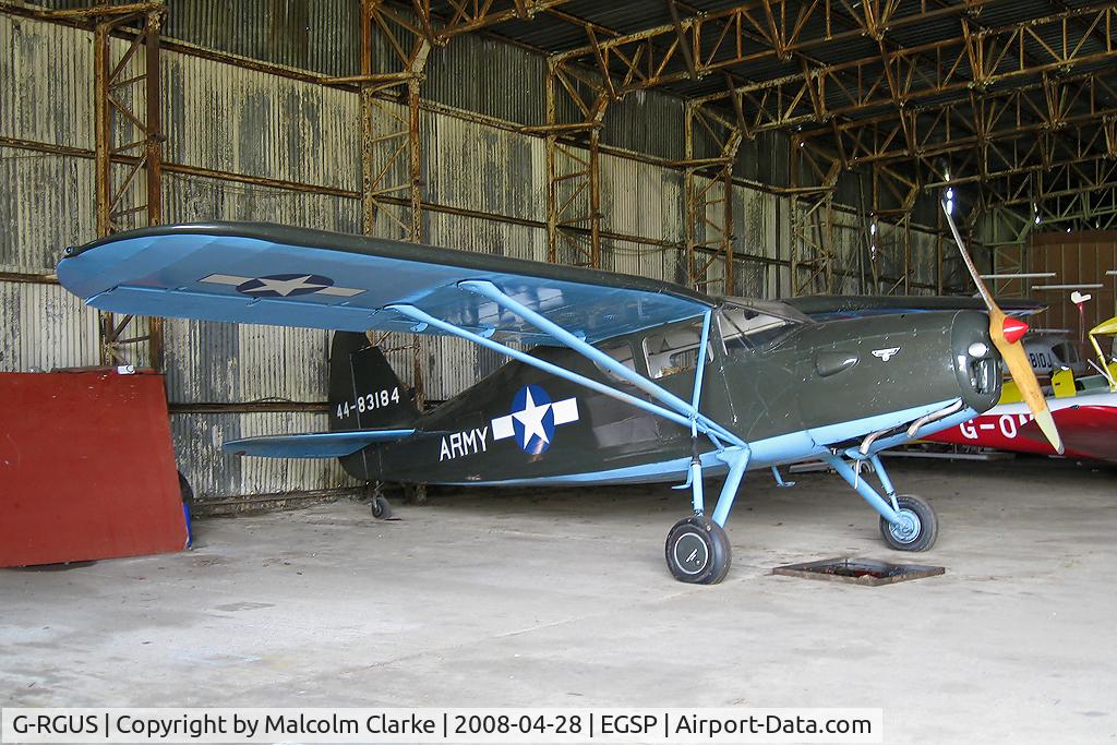 G-RGUS, 1946 Fairchild UC-61K Argus III (24R-46A) C/N 1145, Fairchild UC-61K Argus III (24R-46A) at Peterborough Sibson, UK.