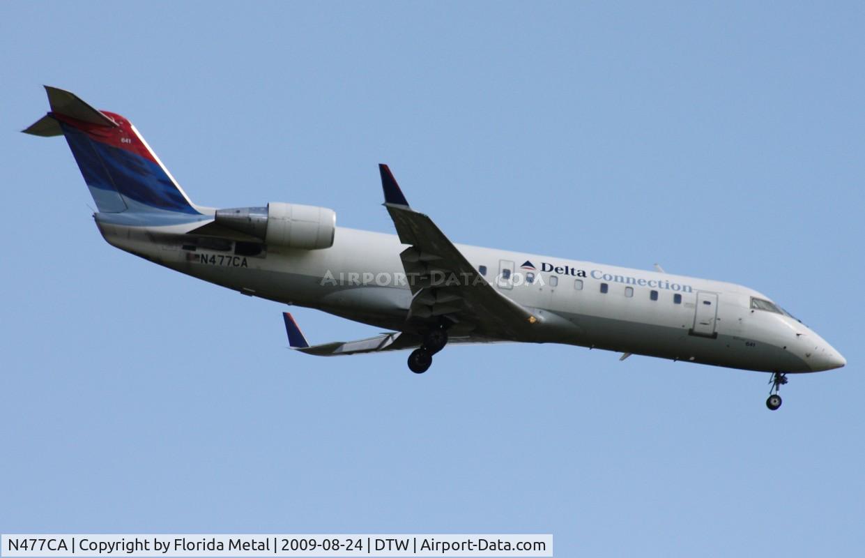 N477CA, 2002 Bombardier CRJ-200ER (CL-600-2B19) C/N 7670, Comair CRJ-200