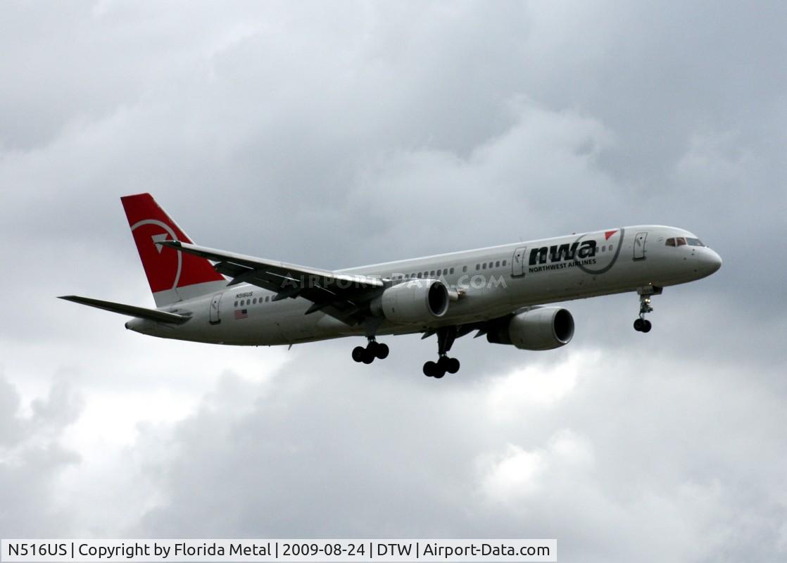 N516US, 1986 Boeing 757-251 C/N 23204, Northwest 757-200