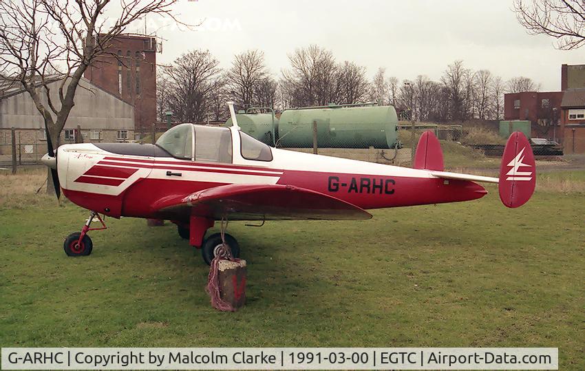 G-ARHC, 1960 Forney F-1A Aircoupe C/N 5734, Forney F-1A Aircoupe at Cranfield Airport, UK.