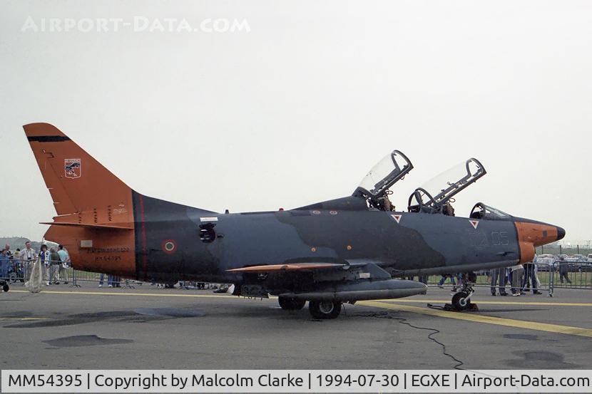 MM54395, Fiat G-91T/1 C/N 122, Fiat G-91T/1 at RAF Leeming in 1994.