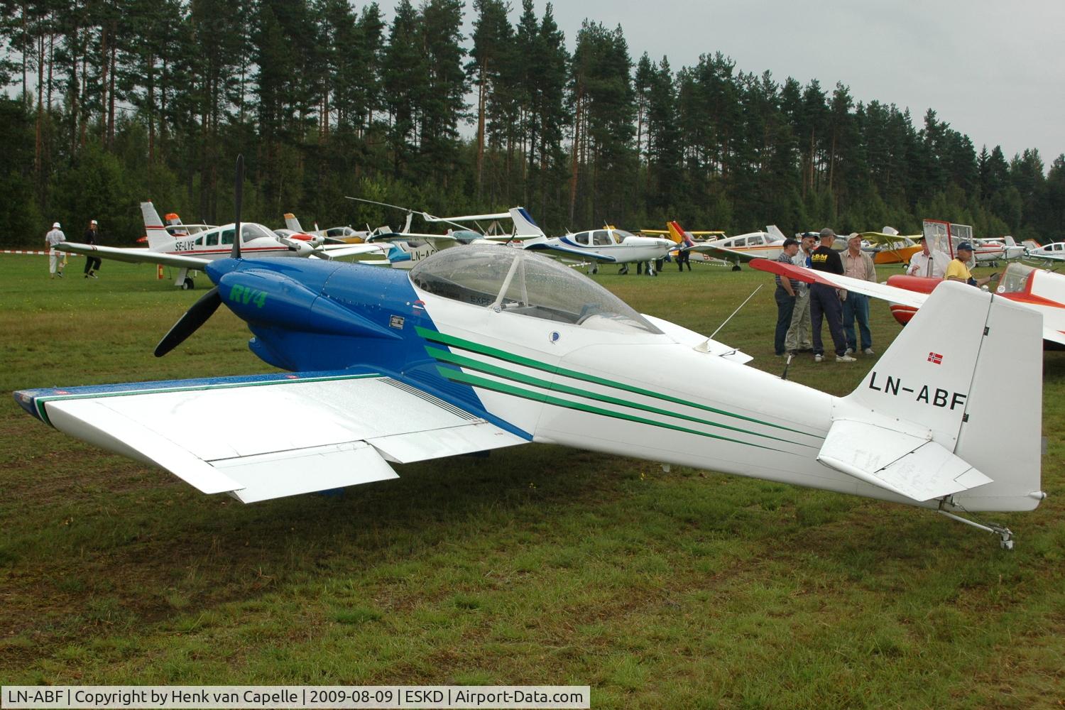 LN-ABF, Vans RV-4 C/N 1485, Norwegian Vans RV-4 homebuilt aircraft at Dala-Järna airfield, Sweden