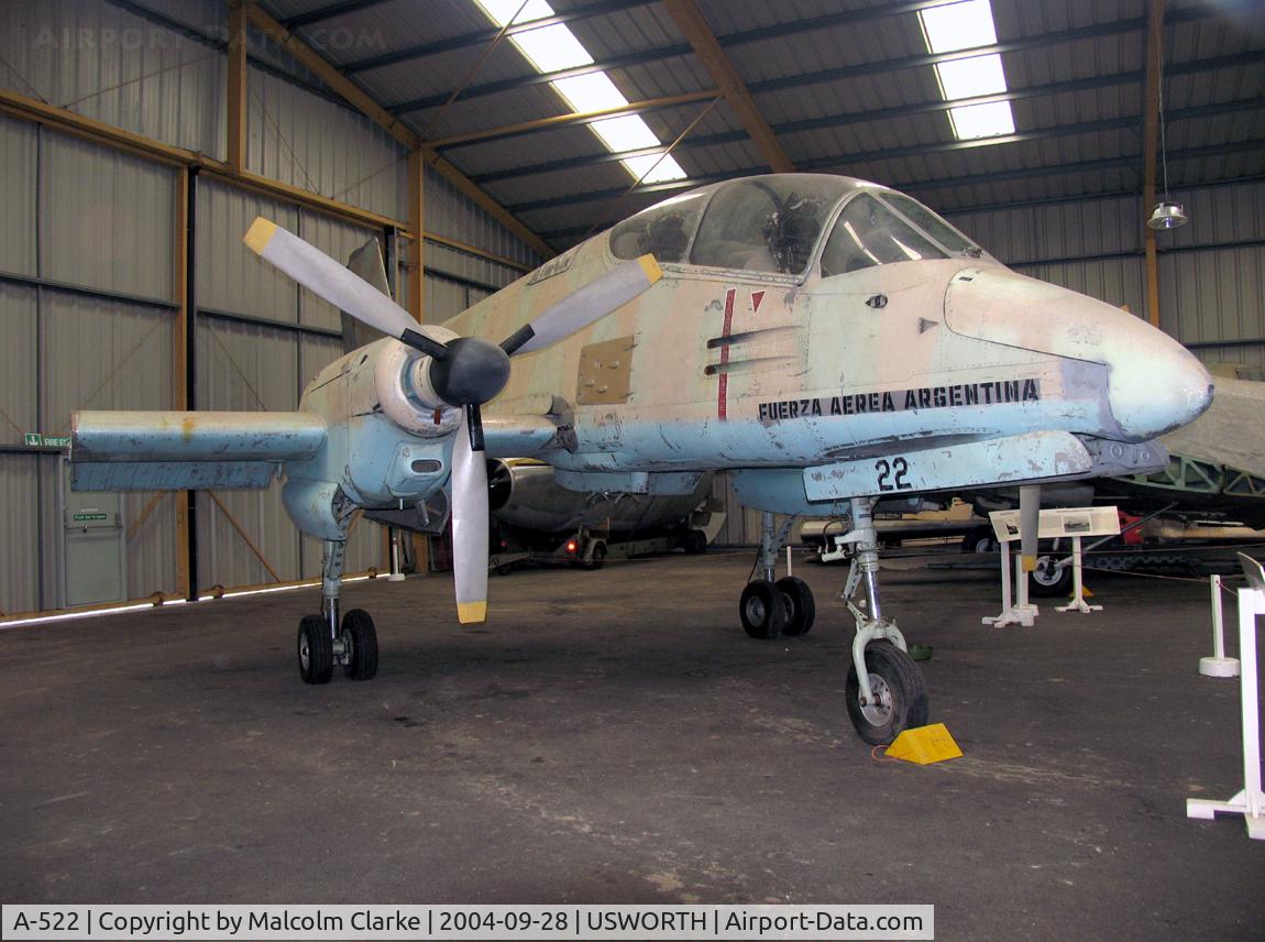 A-522, FMA IA-58A Pucará C/N 022, FMA IA-58A Pucara. At the North East Aircraft Museum, Usworth, UK in 2004.