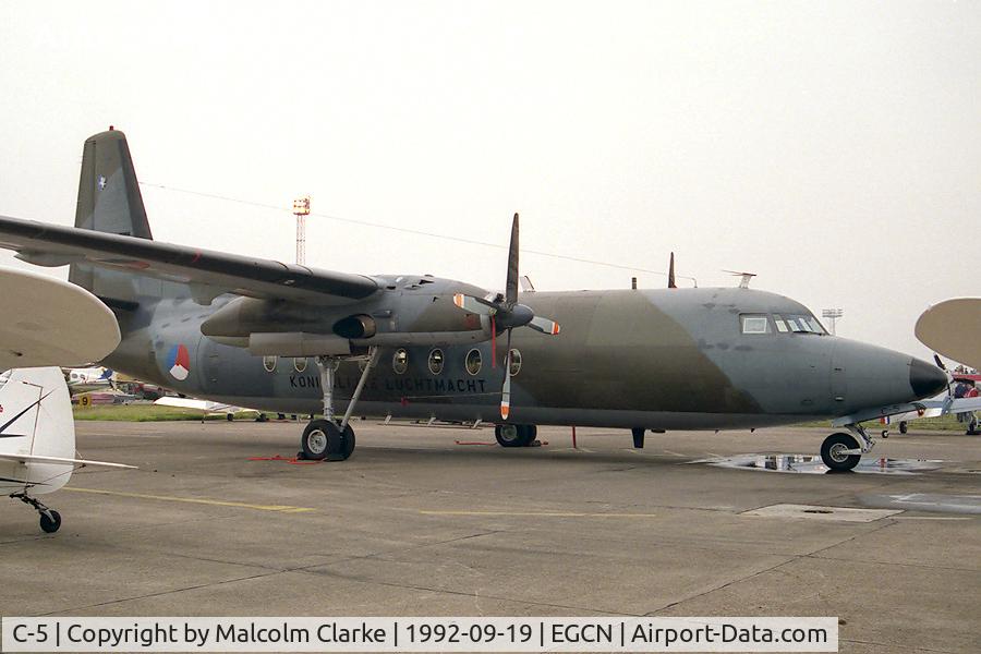 C-5, 1960 Fokker F-27-300M Troopship C/N 10155, Fokker F-27-300M Troopship at RAF Finningley in 1992.