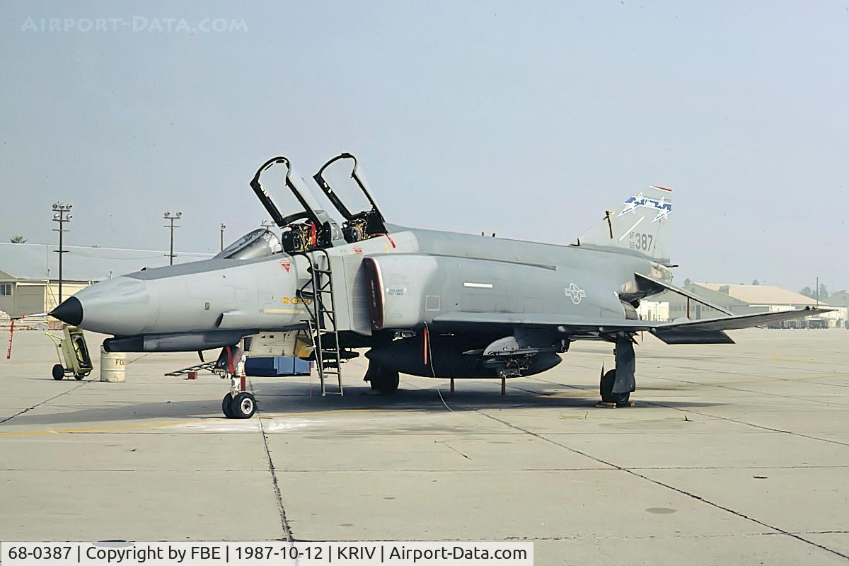 68-0387, 1968 McDonnell Douglas F-4E Phantom II C/N 3743, 163rd TFG F-4E at March AFB
